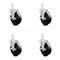 Service Caster 5 Inch Hard Rubber Wheel Swivel 3/4 Inch Square Stem Caster Set with Brake SCC SCC-SQ20S514-HRS-TLB-34-4 - alternate 2